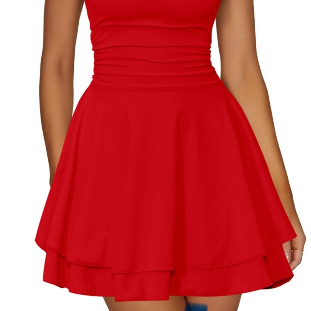 Red Sleeveless Dress